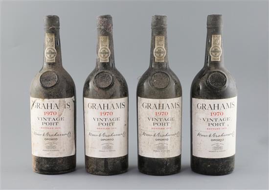 Four bottles of Grahams 1970 Vintage Port